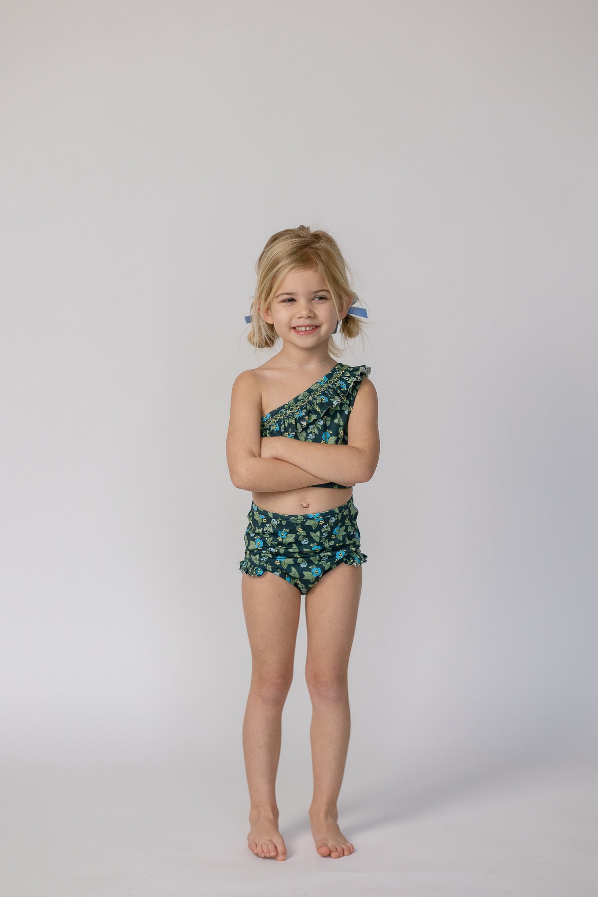 Josie in Spring Mustard In Navy