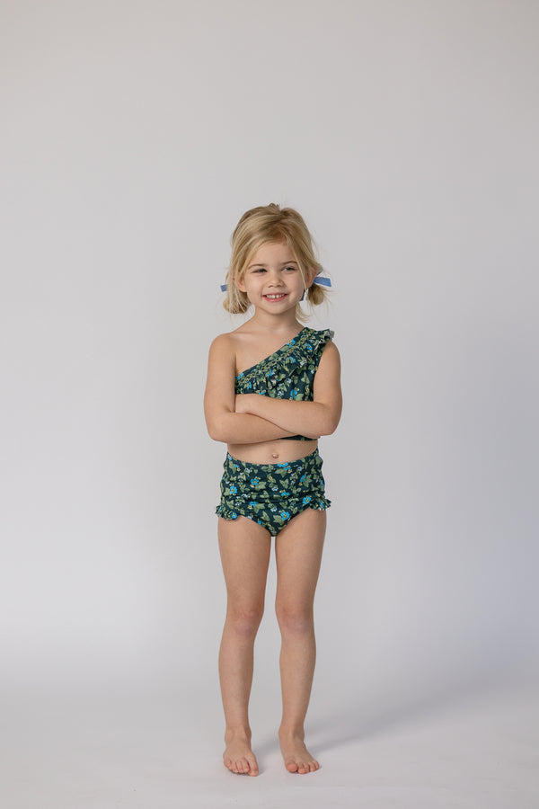 Josie in Spring Mustard In Navy