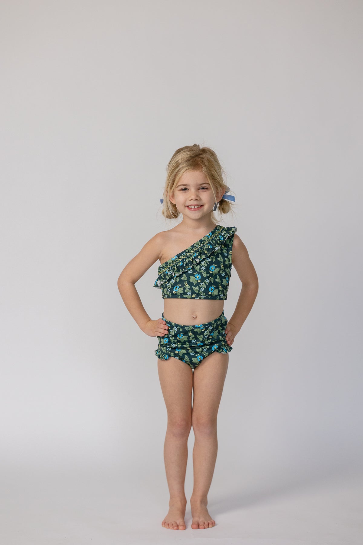 Josie in Spring Mustard In Navy