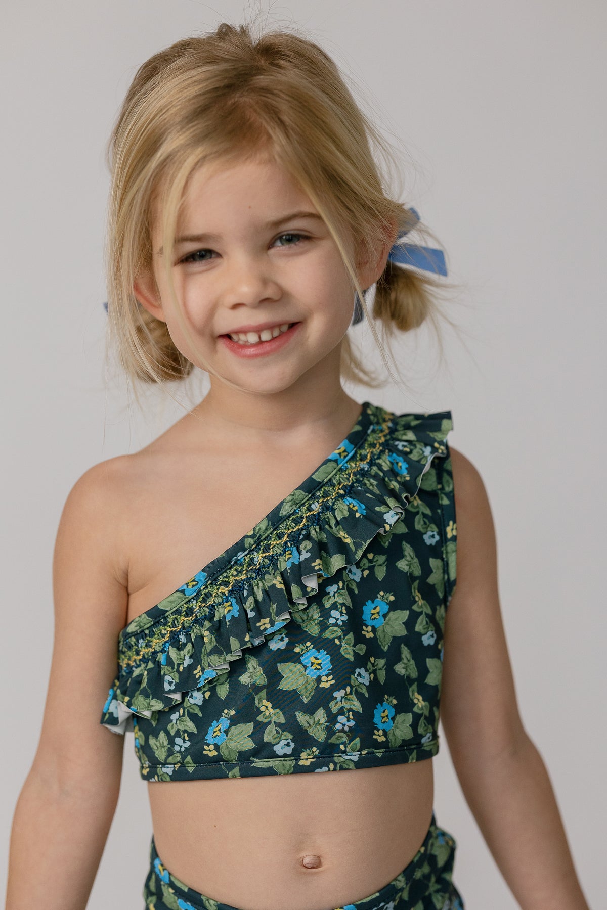 Josie in Spring Mustard In Navy