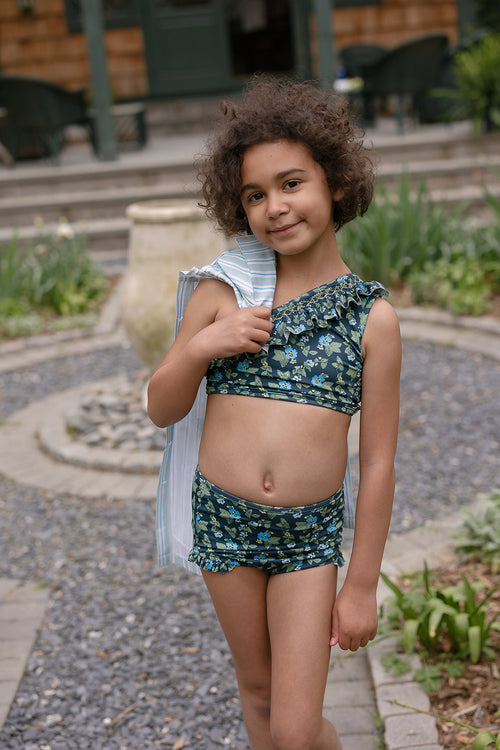 Josie in Spring Mustard In Navy