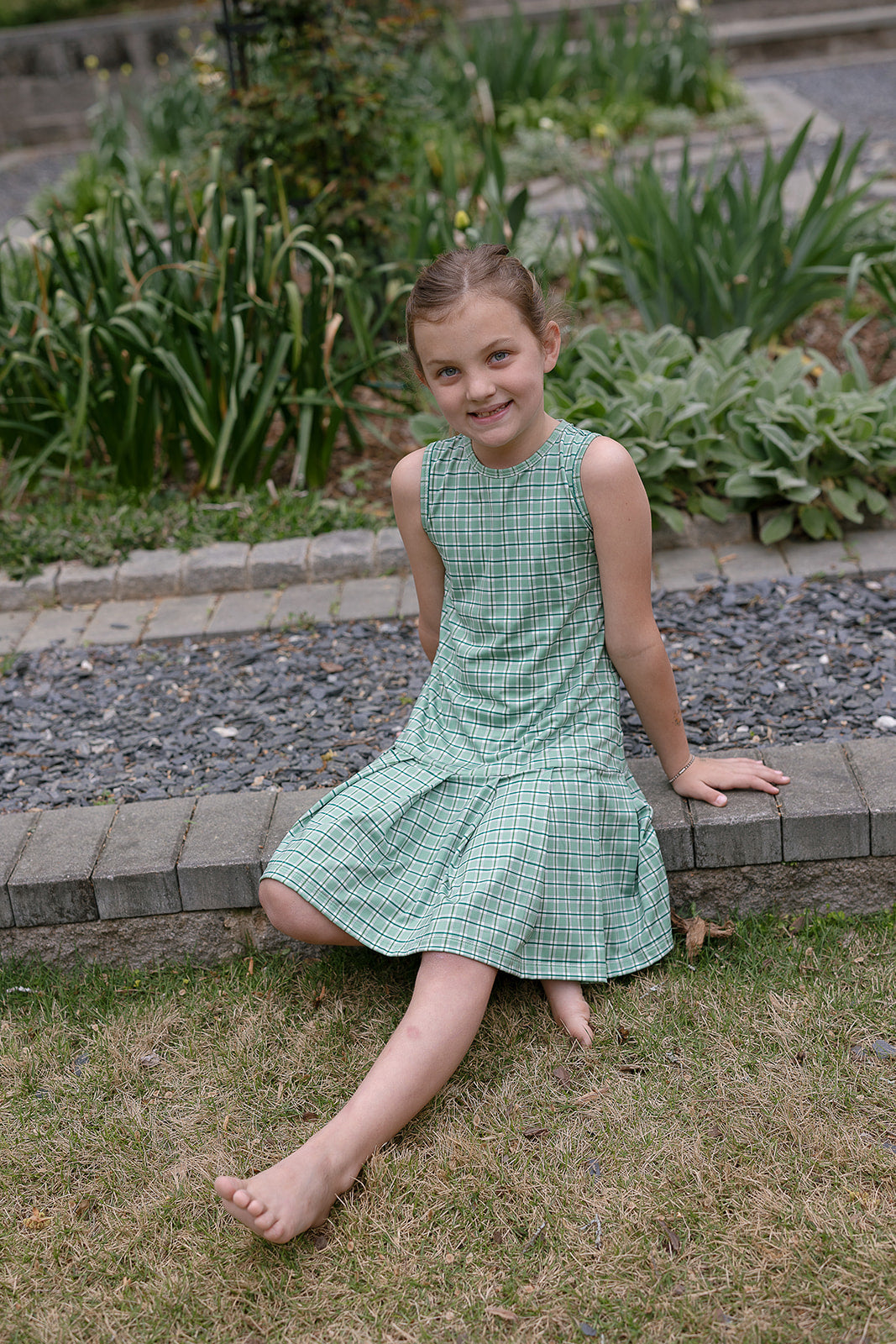 Tennis Dress in Apple Check