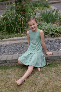 Tennis Dress in Apple Check