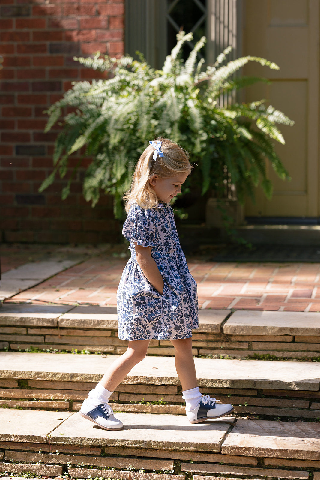 Charlotte Dress in Block Flower