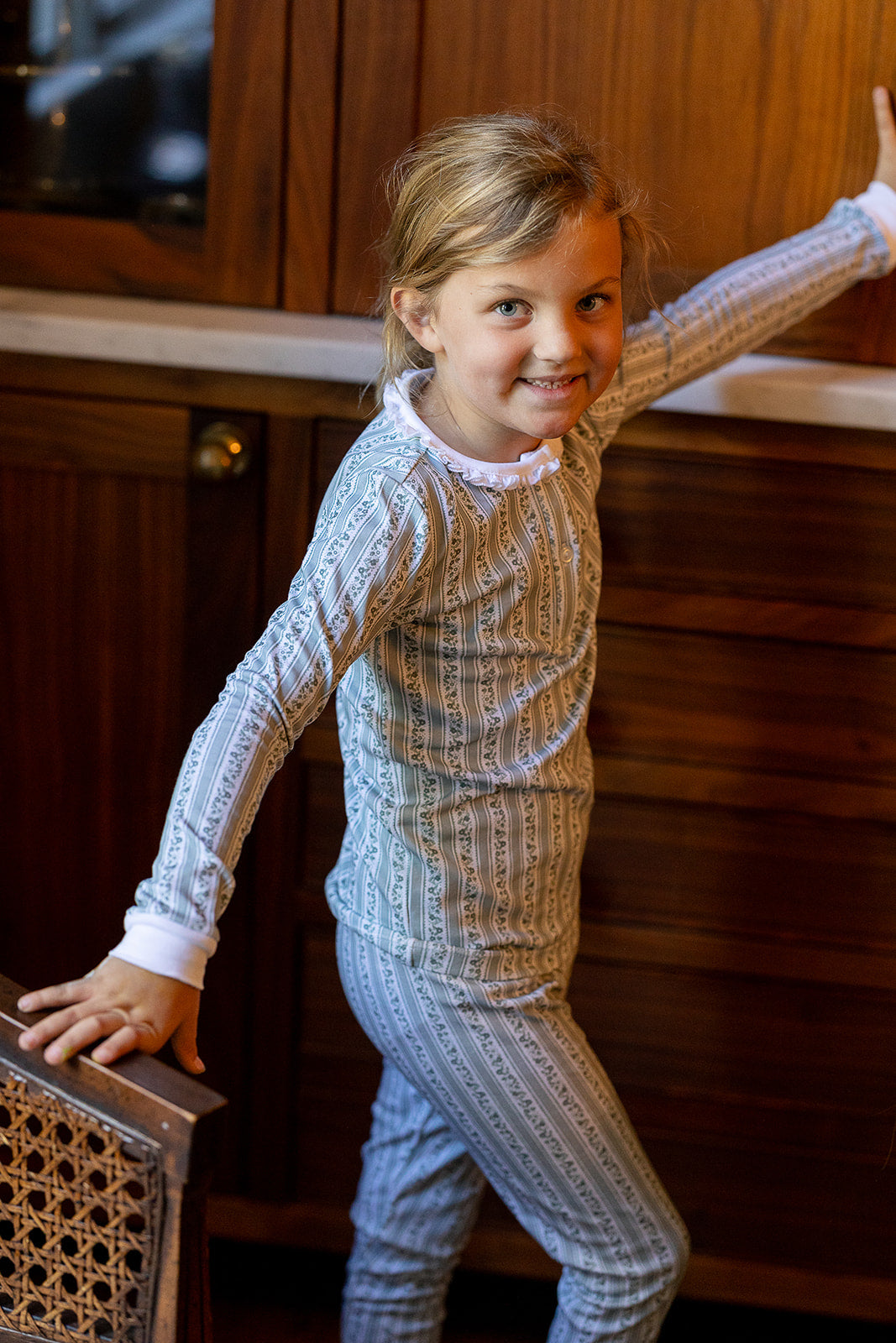 Girls Pajamas in Belleville Stripe Leland