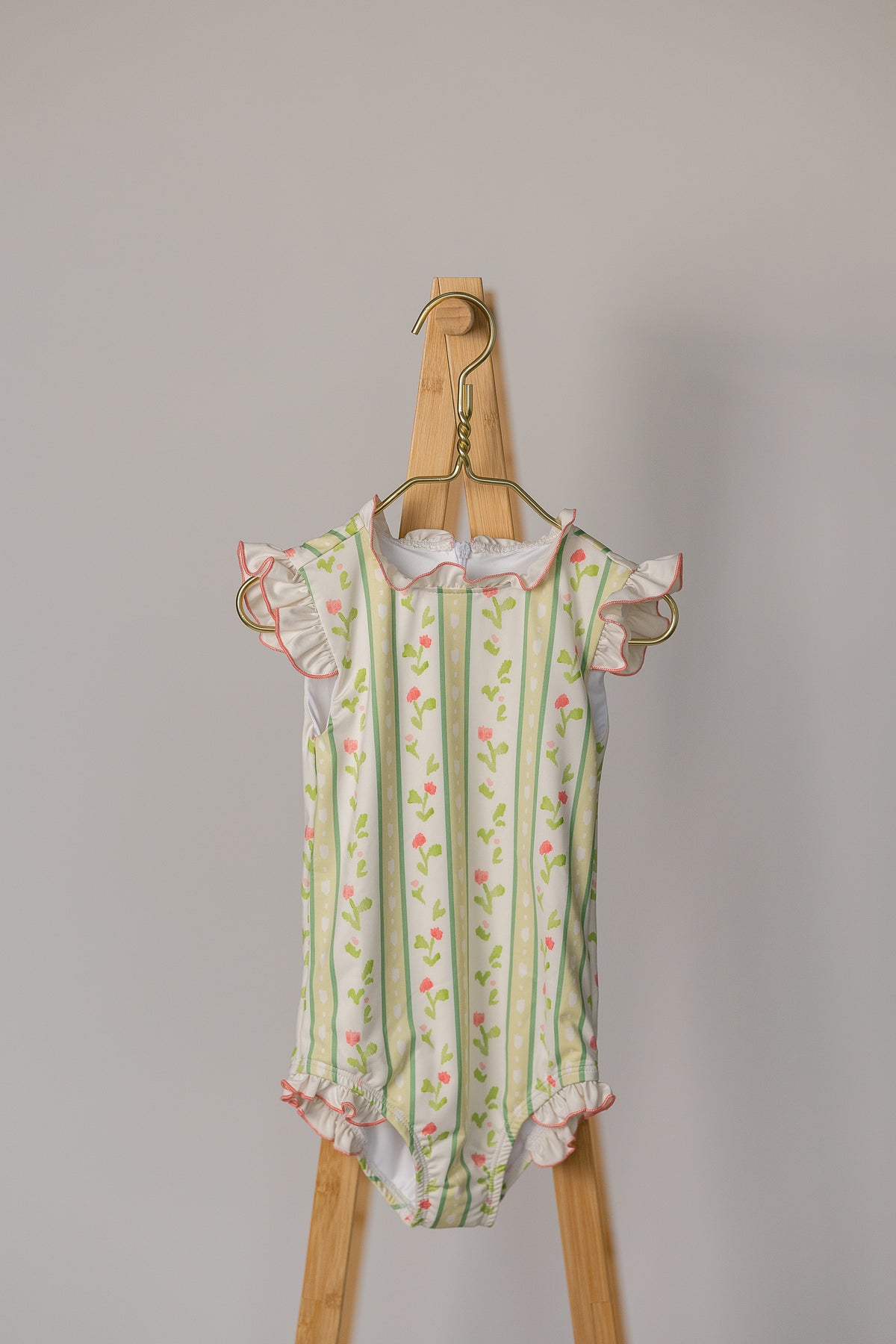 Bingley Suit in Vivian Stripe In Daffodil