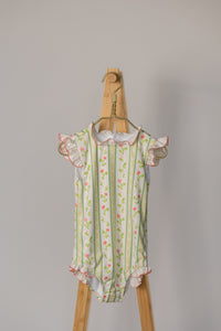 Bingley Suit in Vivian Stripe In Daffodil