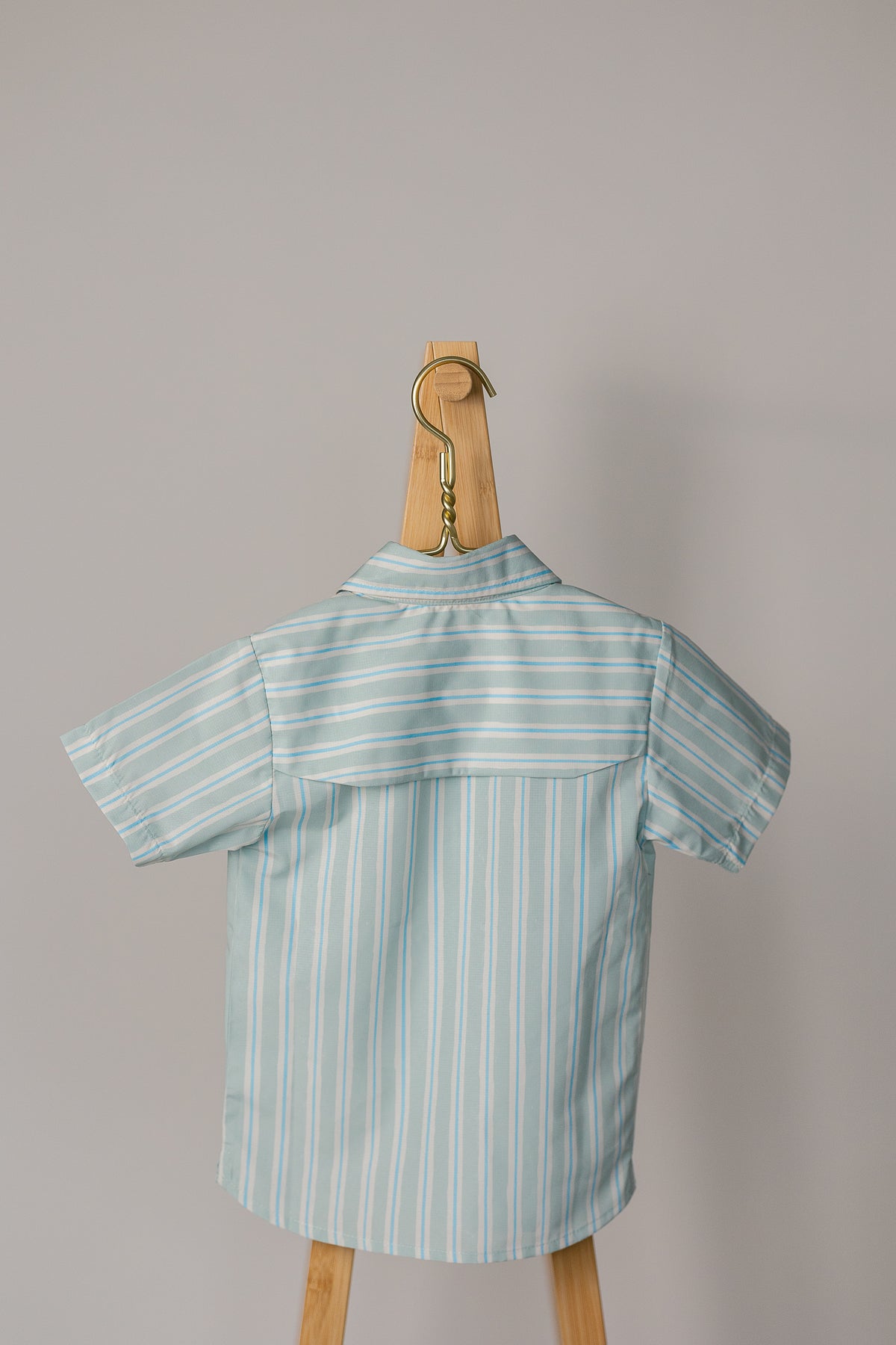 Sporting Shirt in Stripe in Blue Jay