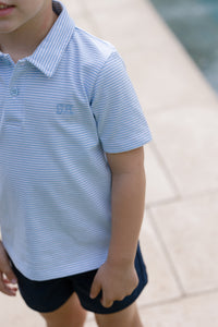 Banks Polo | Blue Dockside Stripe