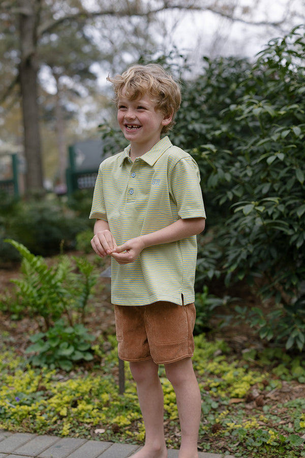 Athletic Short in Proformance Cord In Terra Cotta