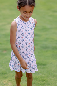 Tennis Dress in High Summer Flower