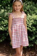 Teatime Dress in Red Thacker Plaid