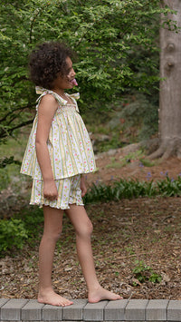 Teatime Set in Vivian Stripe in Daffodil