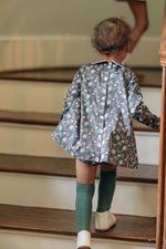 Charlie Dress and Bloomer Set in Woodland Floral in Cocoa