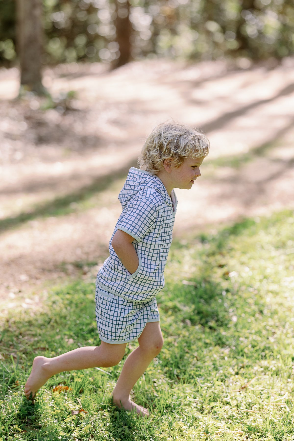 Bishop Coverup in Thacker Plaid/Pale Aqua