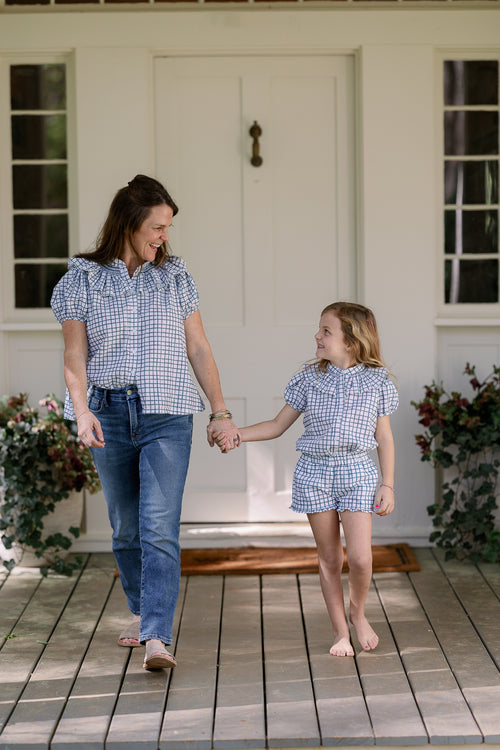 Womens Molly Anne Top in Thacker Plaid