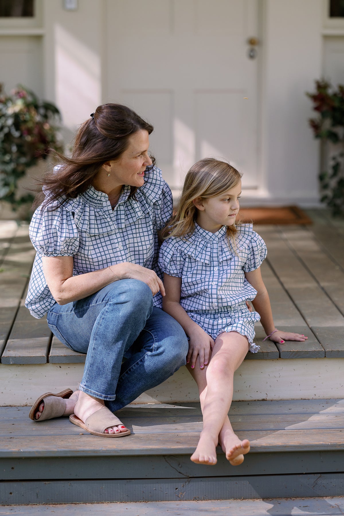 Womens Molly Anne Top in Thacker Plaid