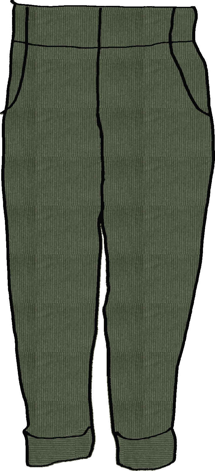 Green Cord Trouser
