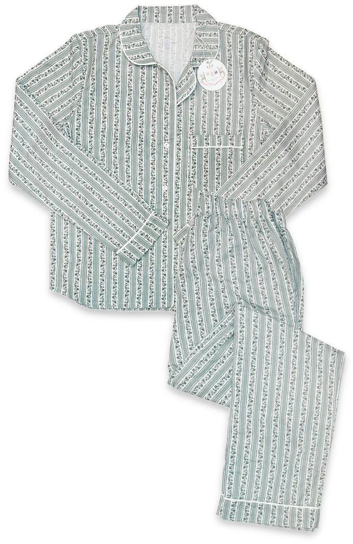 Women's Pajama Set in Belleville Stripe Leland