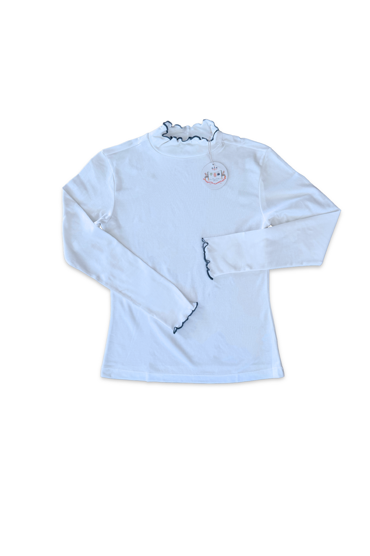 Women's Evelyn Turtlneck white/navy