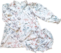 Yorkshire Dress in Field Botanical White