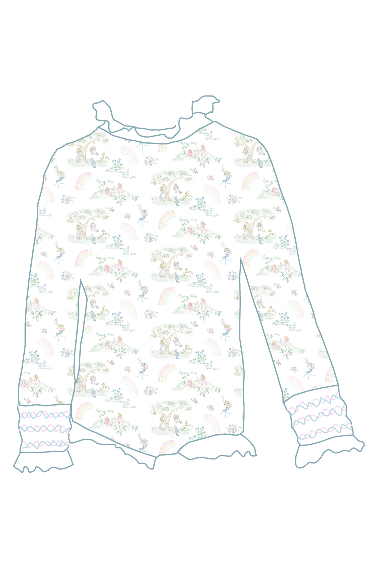Austen Smock Suit in Toile