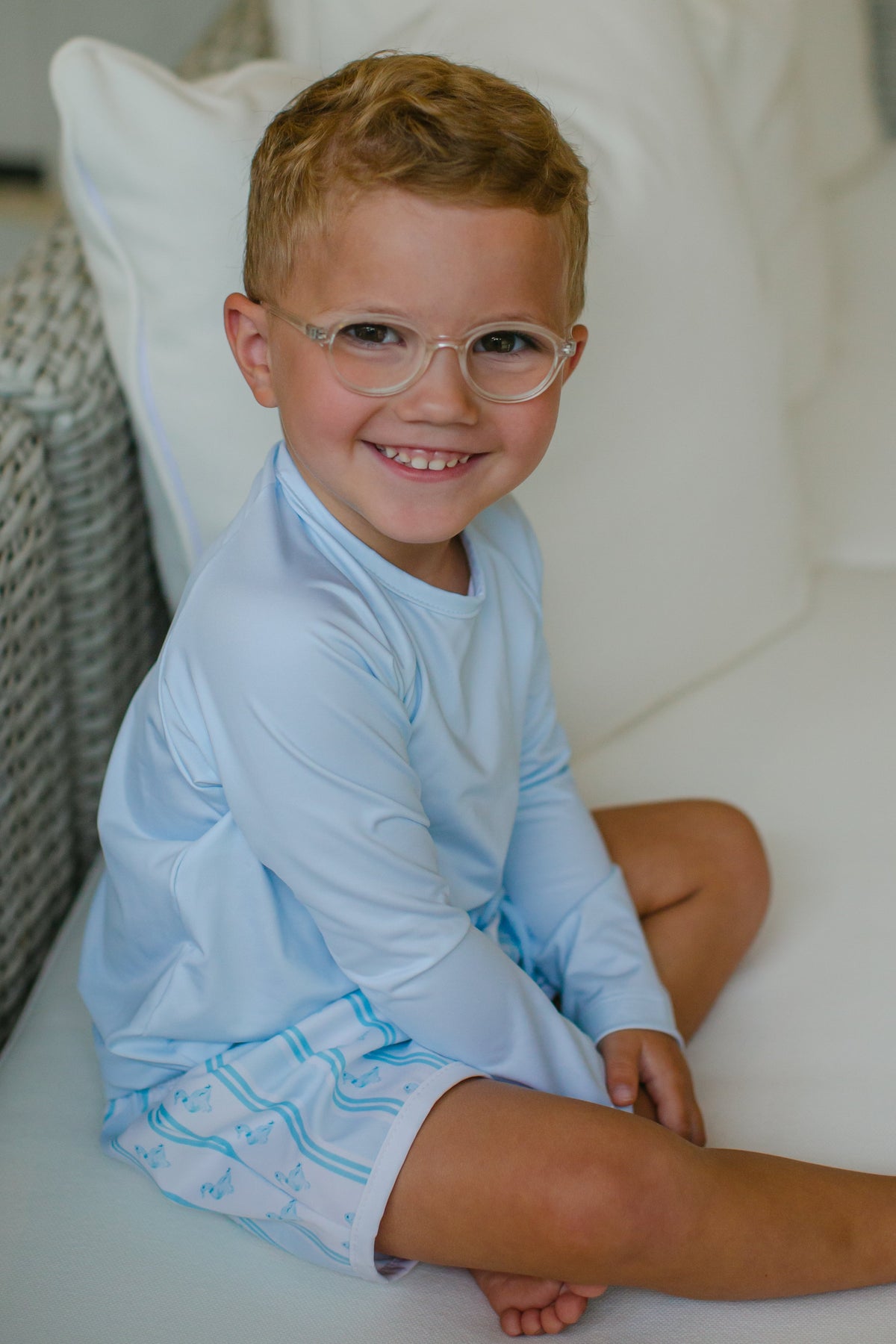 Collins Sun Shirt in Pale Blue