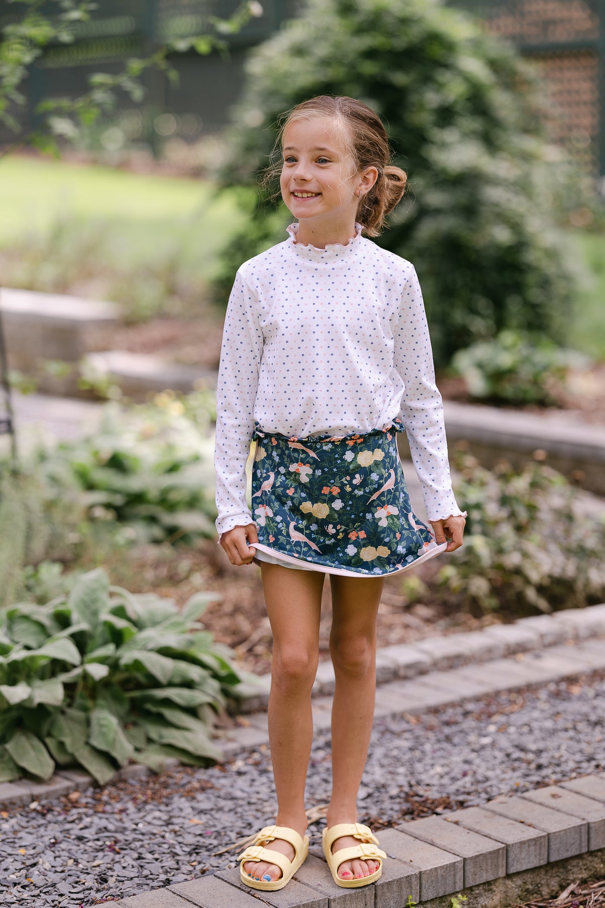 Evelyn Turtleneck in Winter Dots