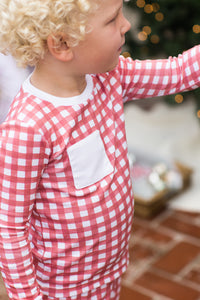 Peppermint Check Boys Pajama