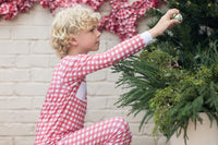 Peppermint Check Boys Pajama